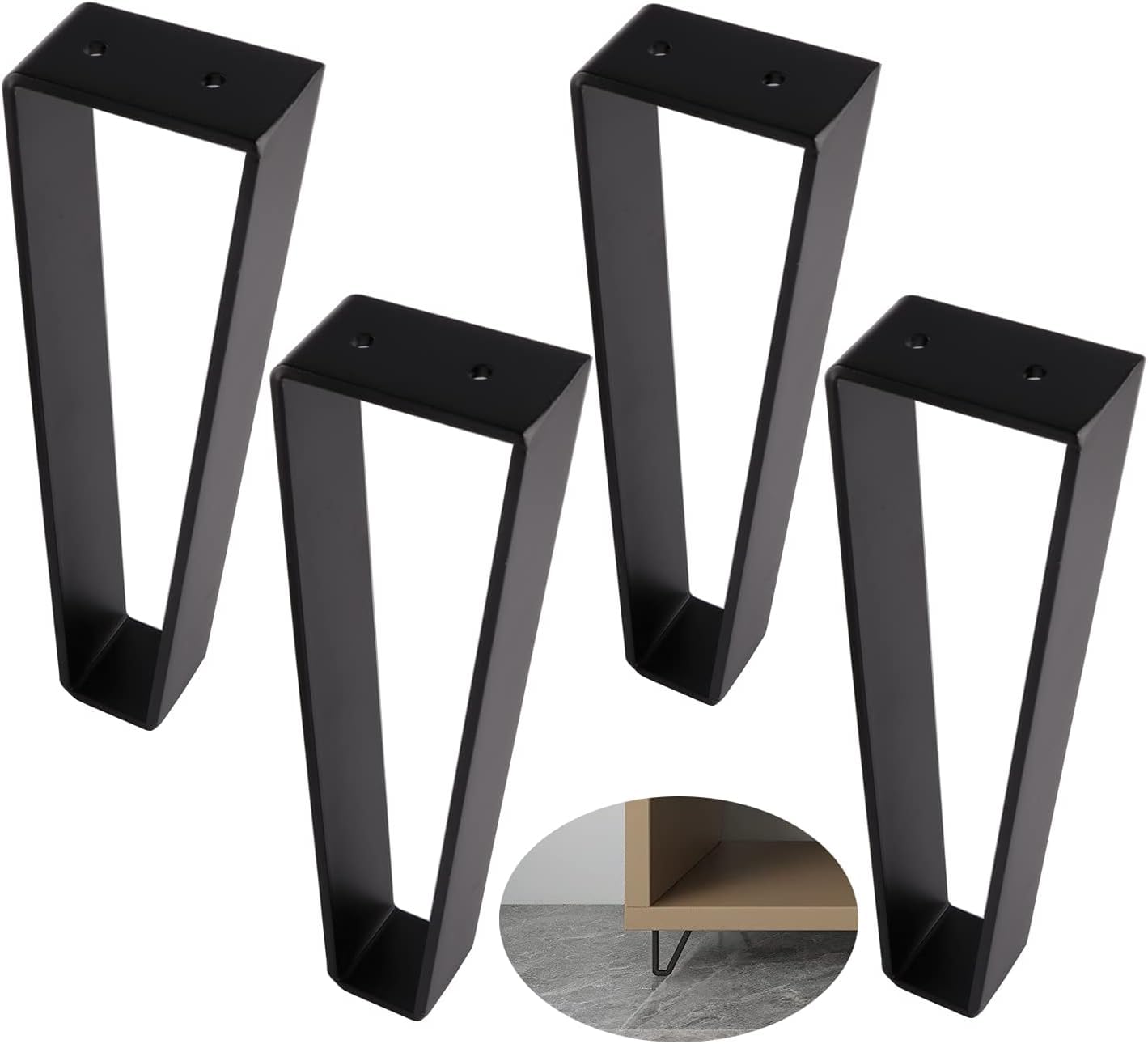 See full amazon price history chart for AVVIC MART Trapezoid Furniture Legs 4pcs, Solid Steel Furniture Hairpin Leg for Side Table, TV Stand and Cabinet, (10 INCH, Black) AVVIC MART Trapezoid Furniture Legs 4pcs, Solid Steel Furniture Hairpin Leg for Side Table, TV Stand and Cabinet, (10 INCH, Black) (B0D3F7WMWP) Amazon Price History, Amazon Price Tracker