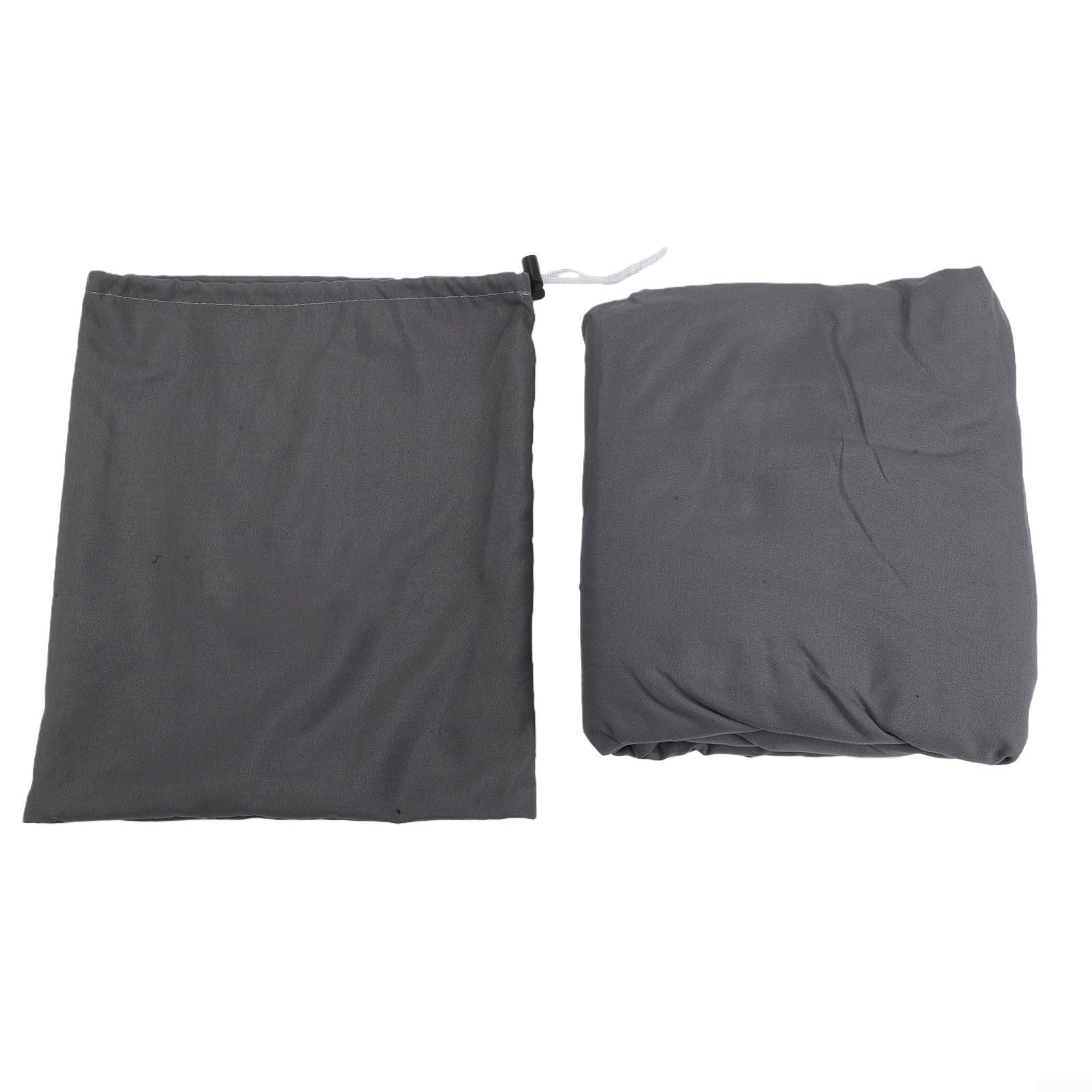 Saco de dormir con sábanas, poliéster cepillado de doble cara con bolsillo para almohada y bolsa de transporte, portátil para camping, viajes, oficina, color gris