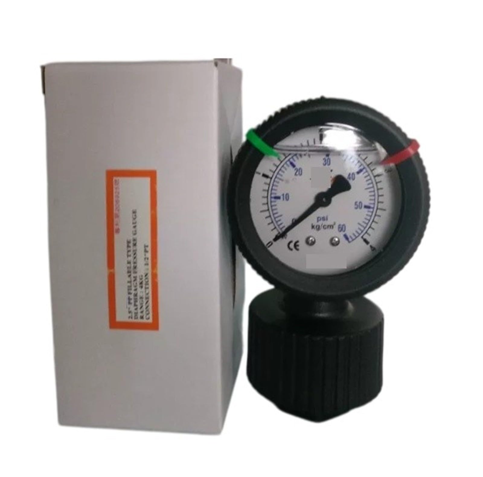 Diaphragm Pressure Gauge PP-4KG-VITON Measurement for Test