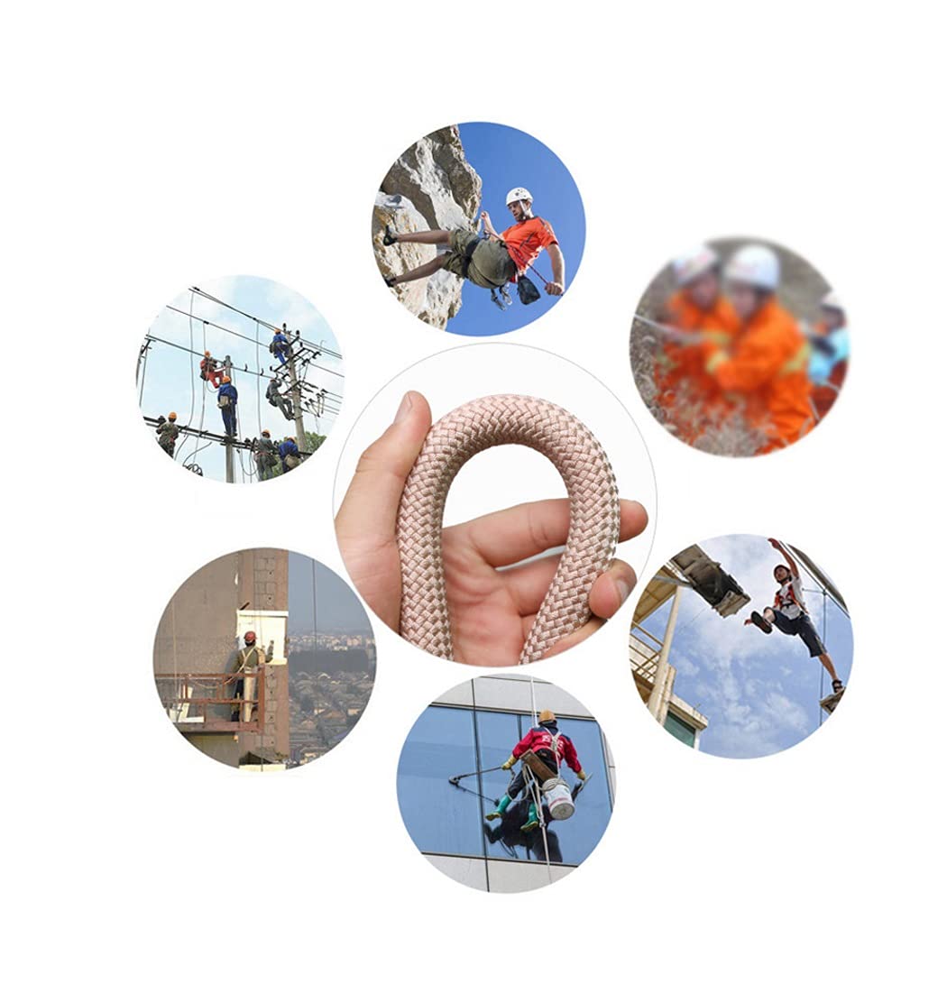 Corda Nautica Resistente da 12 mm - Corda Nautica Leggera e Versatile, Adatta per Campeggio, Arrampicata su Roccia, Fitness e Allenamento della Forza - Corda per Esterni da 50 Metri