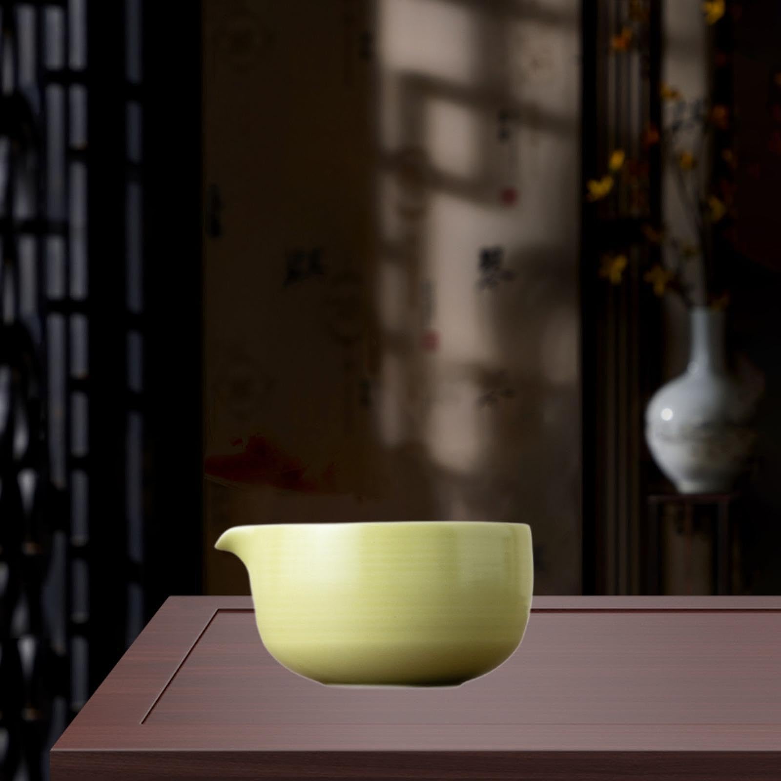 Bol à Matcha Japonais Bol Traditionnel Céramique Bol Mélangeur Multifonction Bol à Thé Verseur pour Préparation Matcha Convient Aux Cadeaux Amis, Bleu Cyan