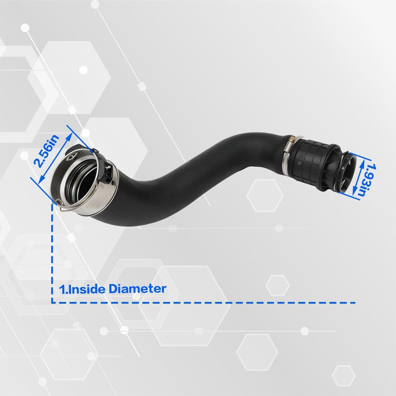 TURBORURY Sostituzione Tubo Intercooler Turbo - Compatibile Con - Foto 13