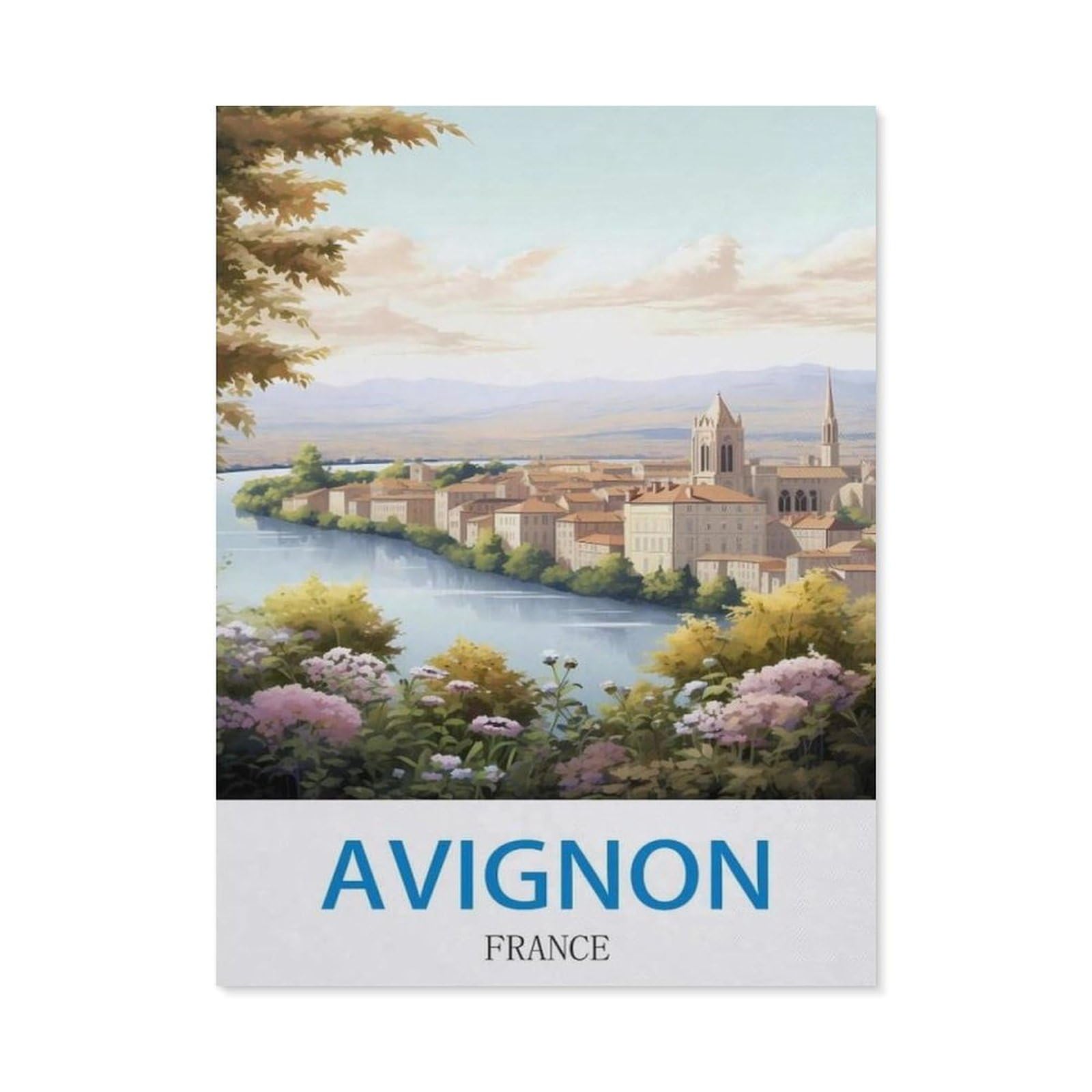 BEAYODKP DIY Diamond Painting，Avignon France（40x50cm）