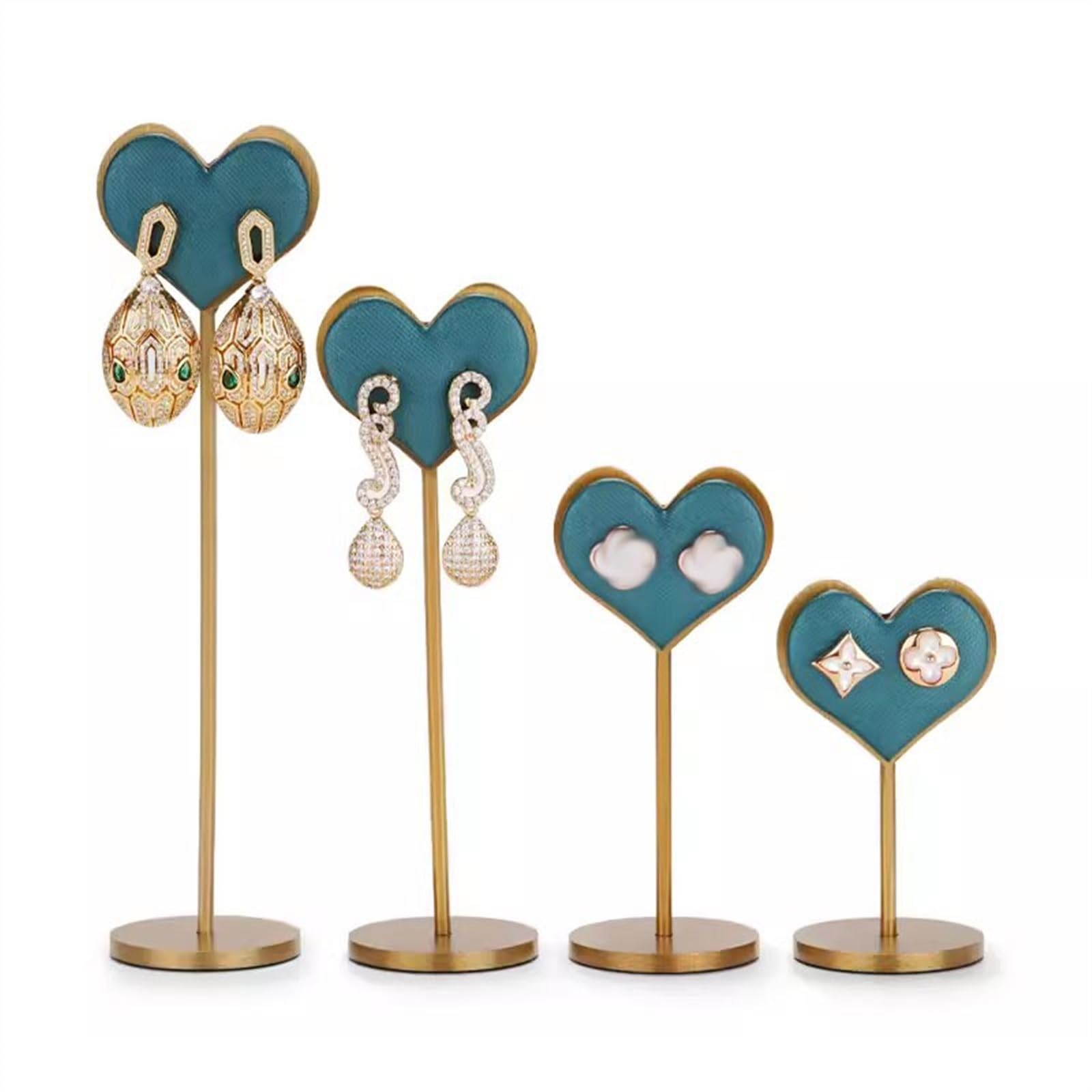 Organizador de Joyas, 4 Piezas, Expositor de Pendientes, Colgador para Mujer, pequeño, para Hombres, Mujeres, niños y niñas.