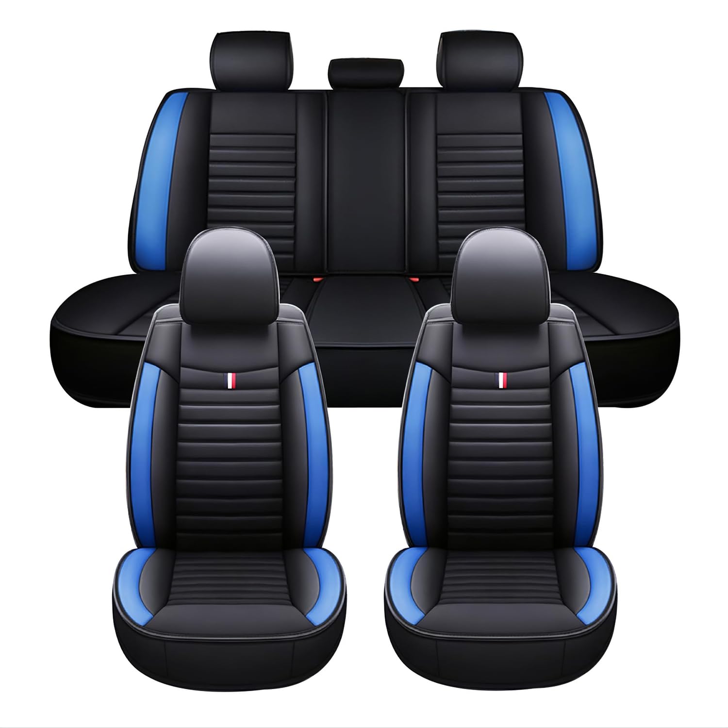 YAMCINWRT Car Seat Covers Full Set for VW Passat B6 3C Variant Kombi 2005-2025, 5 Seat Comfortable and Breathable Protector Front Rear Back Seat Covers Accessories,B