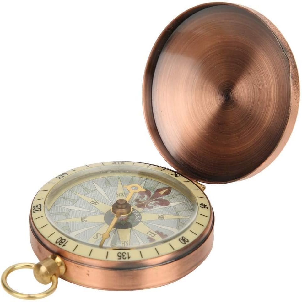 Portable Retro Vintage Camping Compass Navigation Compass Pocket Watch Compass Gift