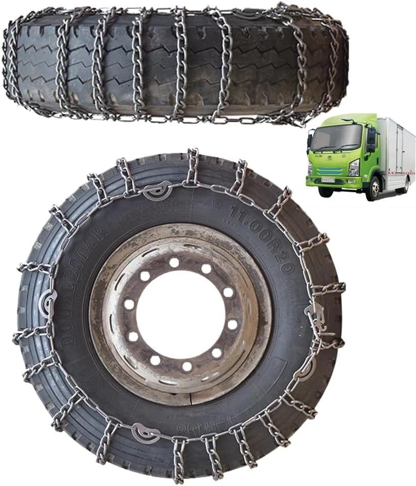 YAGOLD Snow Chains Tire Chains for Cars SUV Pickup Trucks - Quick Fit and Easy Installation, Reusable Universal Emergency Traction Snow Chains for Kinds of Trucks 315/70R22.5 9mm 245/70R19.5