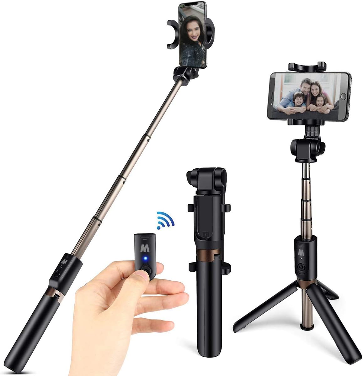 Selfie stick con telecomandi bluetooth