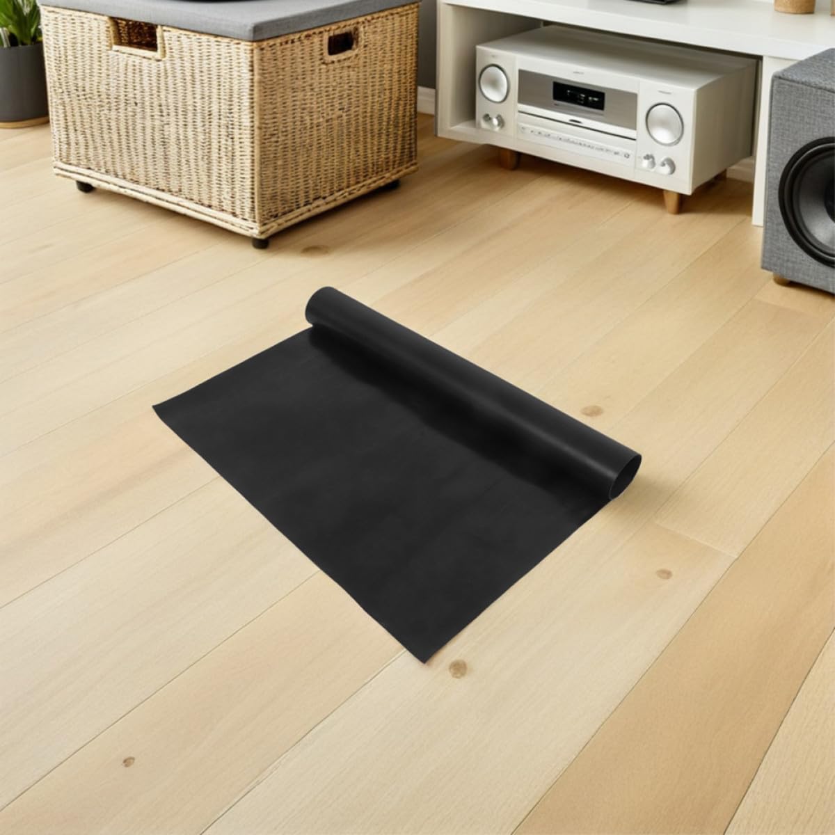 Almohadilla Amortiguadora de Caucho de Alto Voltaje 10 Kv, Alfombra Aislante Eléctrica Antideslizante 0.5x0.5 M, 2 Mm de Grosor para Seguridad Industrial en Salas de Distribución