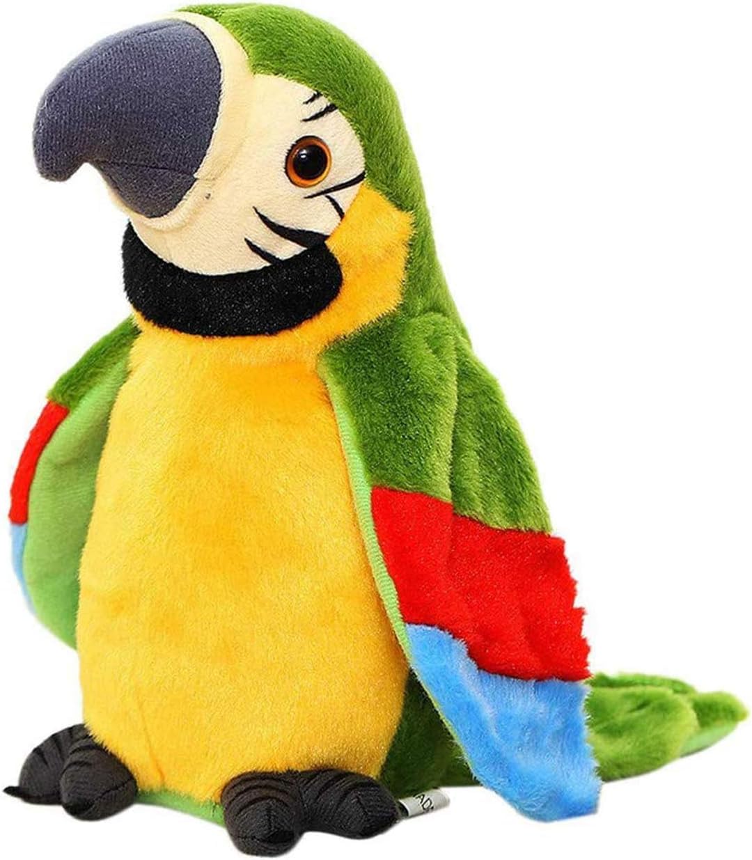 Sunshine smile Elektrische Sprechender Papagei,Lustiges Sprechender Papagei,Nachsprechendes Plüschvogel,Talking Parrot Plüsch,Vogel Plüschtier mit Wiedergabefunktion