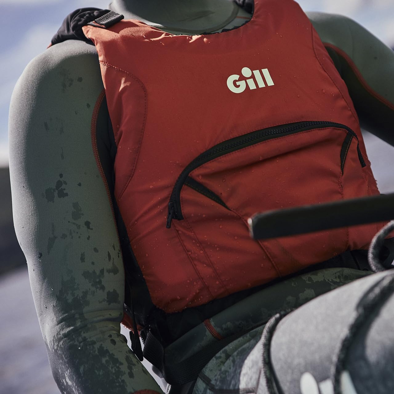 Gill Junior PRO Racer Side Zip 50N Kayak Dinghy Sailing PFD Giubbotto salvagente per Sport Acquatici - Arancione - Unisex