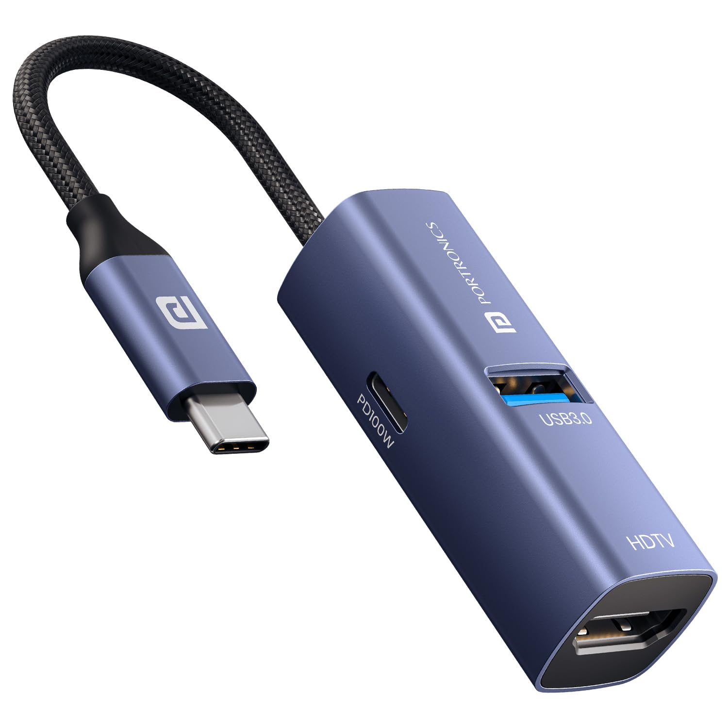 Portronics MPort Swift, 3-in-1 Type-C Hub with HDMI, USB 3.0 & 100W PD Charging, 4K@30Hz HDMI Output, Type-C Connector for MacBook, Windows, Tablets & Smartphones, Aluminium Body, Plug & Play-image-38