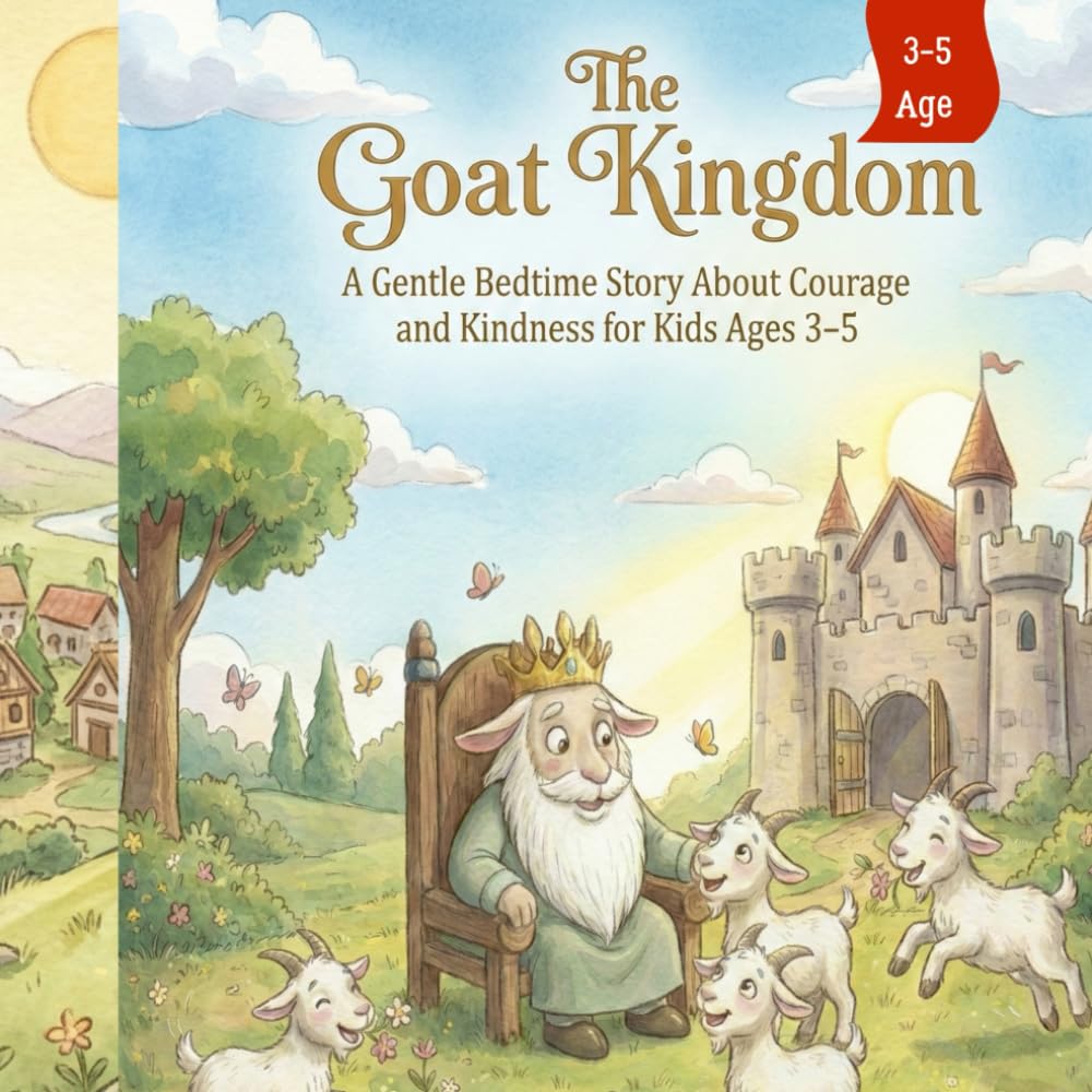 The Goat Kingdom 3 Gentle Bedtime Stories About Courage and Kindness for Kids Ages 3–5