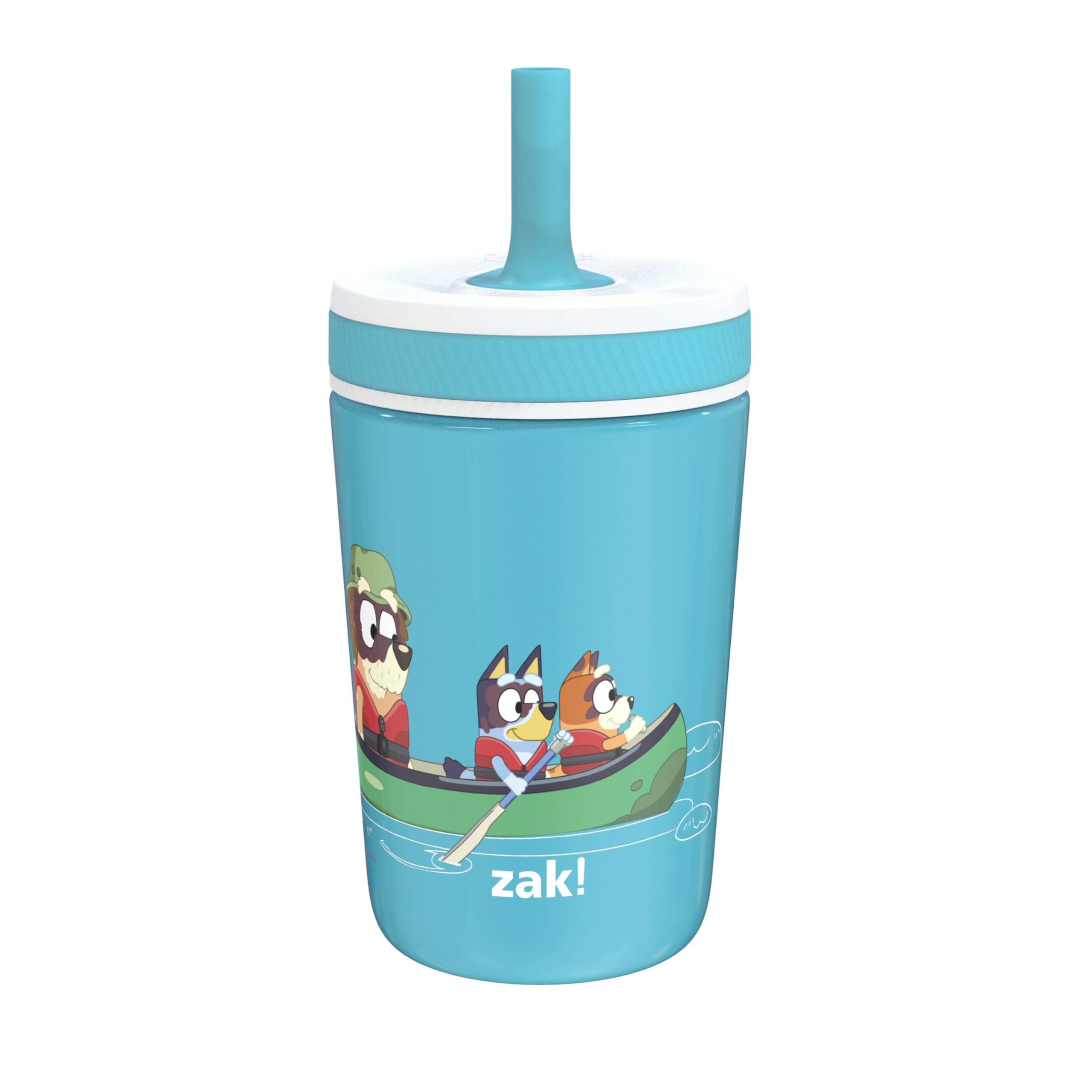 Zak Designs Bluey Kelso 12oz Stainless Steel Leak-Proof Toddler Straw Cup