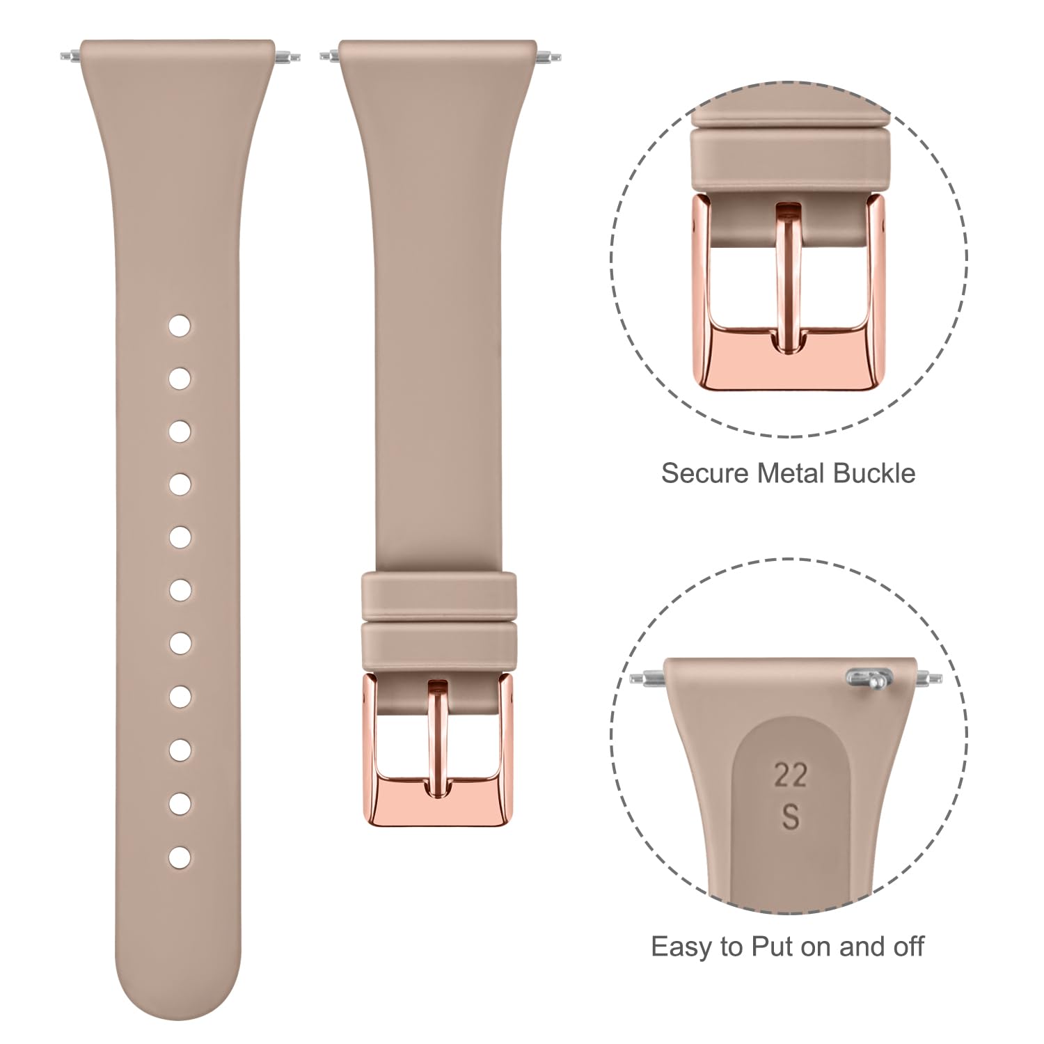 Lot De 4 Bracelets Tobfit Pour Fitbit Versa/Versa 2/Lite/SE – Silicone Souple, Tailles S Et L