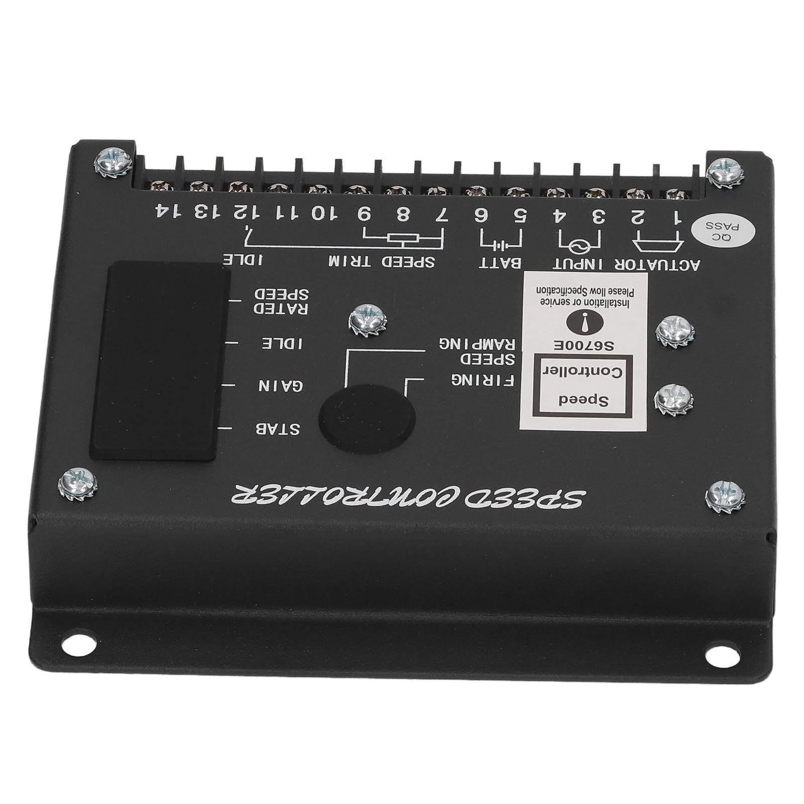 Eujgoov Controlador de Velocidad Electrónica del Motor, Respuesta Rápida, Alta Estabilidad, Placa Regulador de Velocidad del Motor Ajustable con Control de Circuito Cerrado para Generador de , 24V