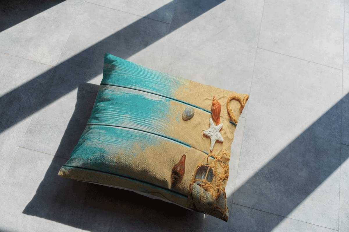Jutshow Summer Blue Ocean Theme Nautical Sea Vintage Style