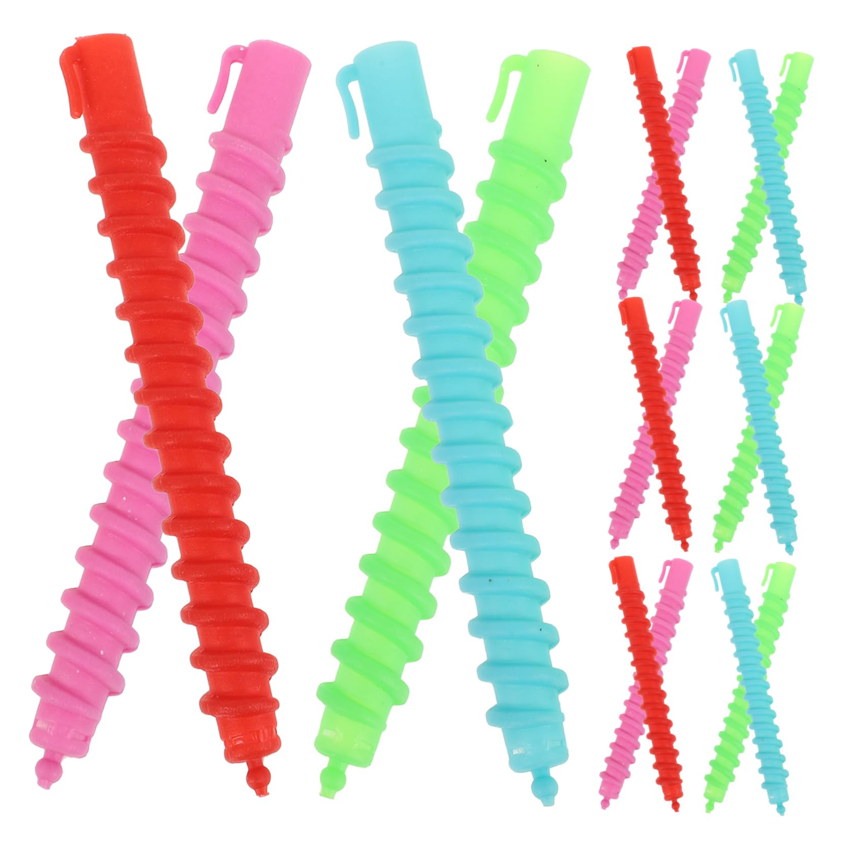 Healeved 180piezas Rulos De Perm Anchos Para Cabello Rizado Varillas De Curling Espirales Rulos Flexibles Para Estilos De Cabello Corto y Diseño Hueco Ligero y Manejado Facilidad