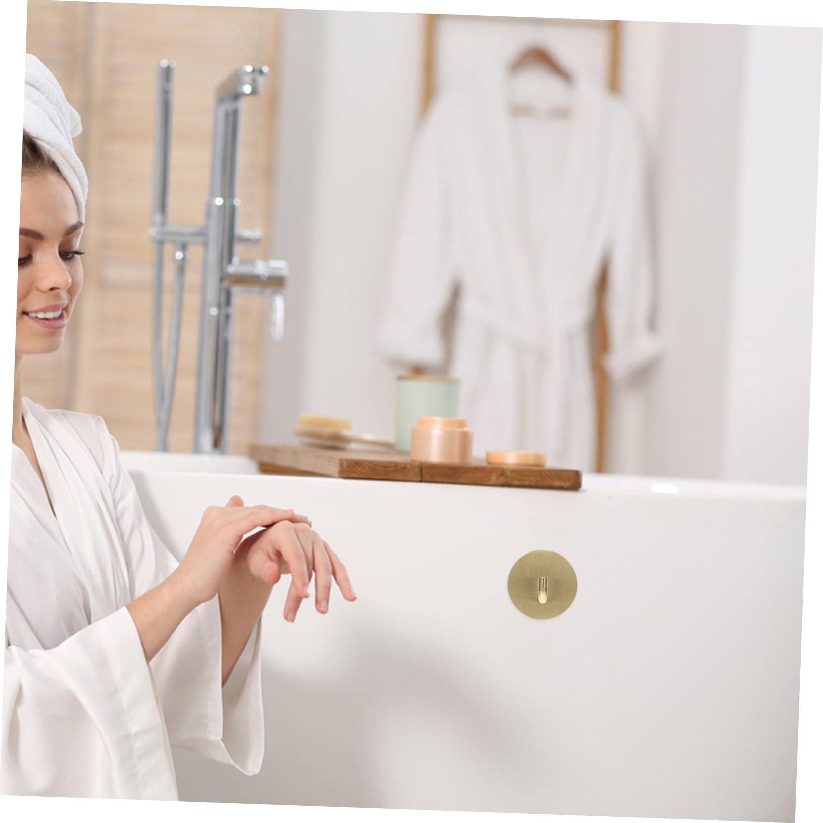 SHINEOFI Gancho Adhesivo Para Colgar Toallas Gancho Adhesivo Para Abrigos Toallero Gancho Para Puerta De Baño Para as Colgador De as Para 4 piezas x 4
