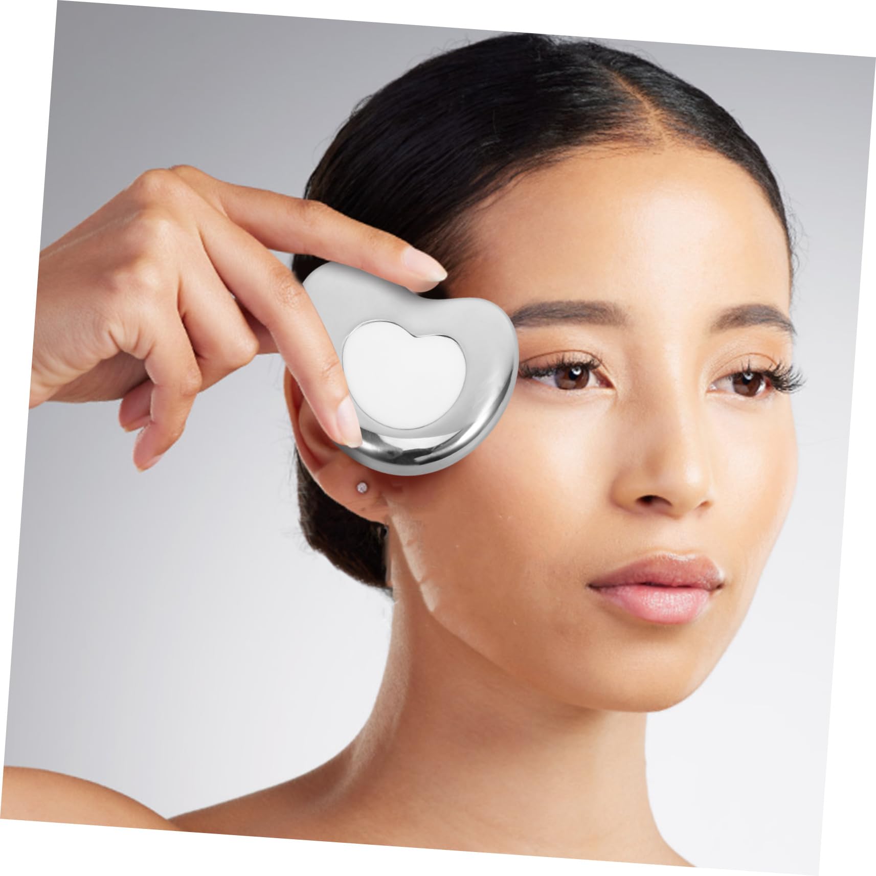 FOMIYES 5 Piezas Tablero De Raspado Cara Gua Sha Herramienta Tablero De Puntos De Activación Rodillo Para Ojos Palo De Masaje Manual Tabla De Masaje Gua Sha Rodillo Facial Acero Inoxidable