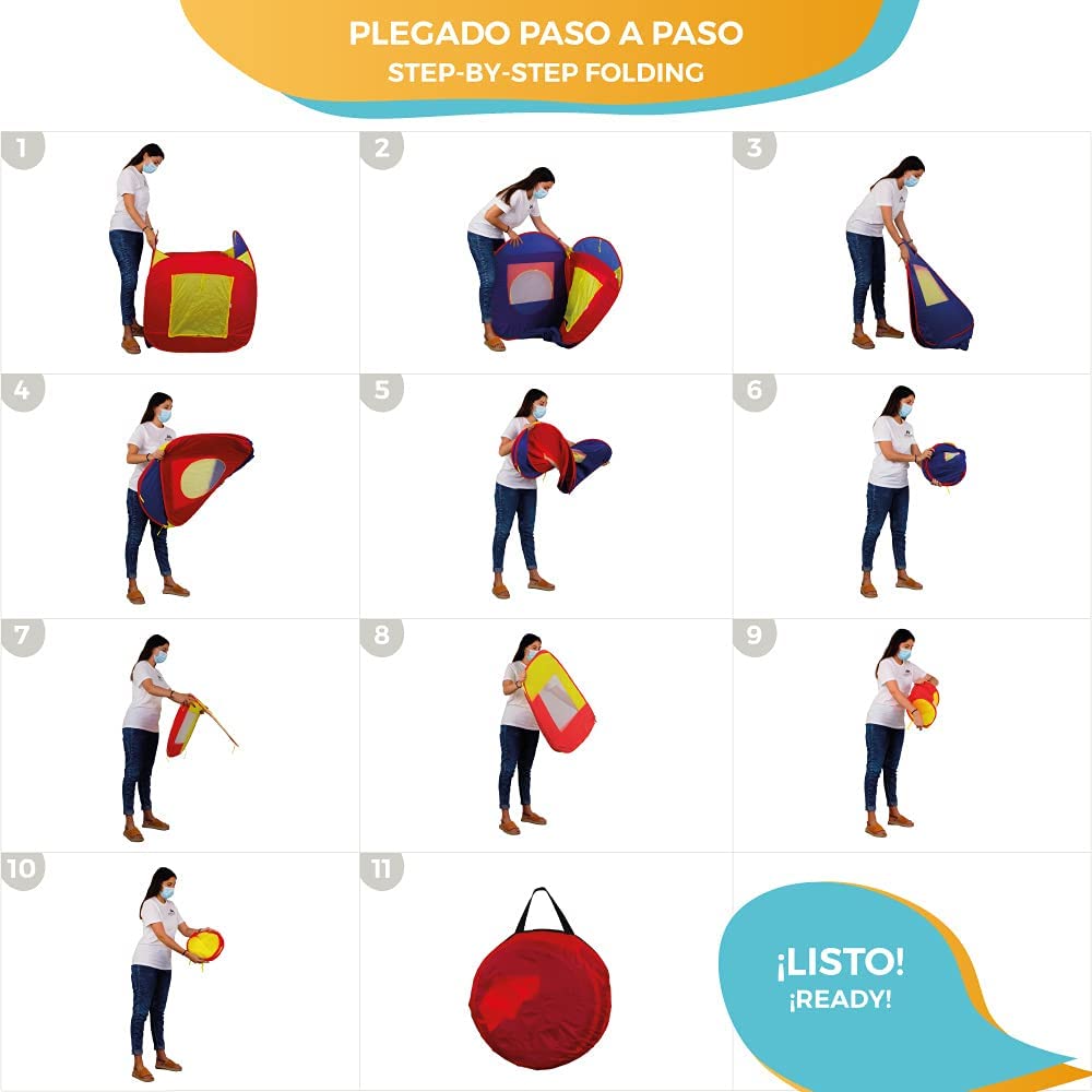 Mobiclinic® Kids, Tente pour Enfants, À balles, Aventure, Pliable, Piscine, Parc, en Tissu, Jouet, Intérieur ou extérieur