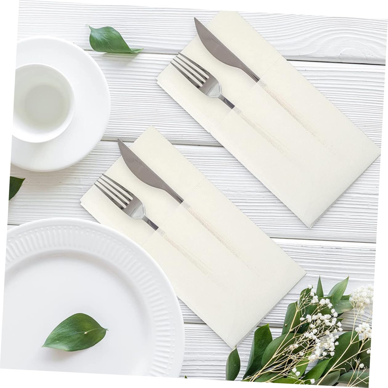 MAGICLULU 50pezzi Tovaglioli da Imballaggio Usa e Getta di Tovaglioli da Tavola per Barbecue Picnic Viaggi e Altre Occasioni Materiale di Buona Qualità Resistente e Pratico