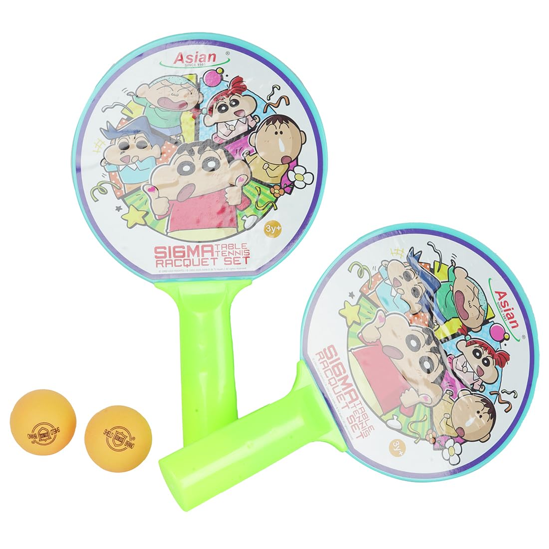 Asian Crayon Shinchan Table Tennis Racquet Set for Kids (2 Bats 2 Ball) Multi Colour (B0CW3H3SKZ) Amazon Price History, Amazon Price Tracker