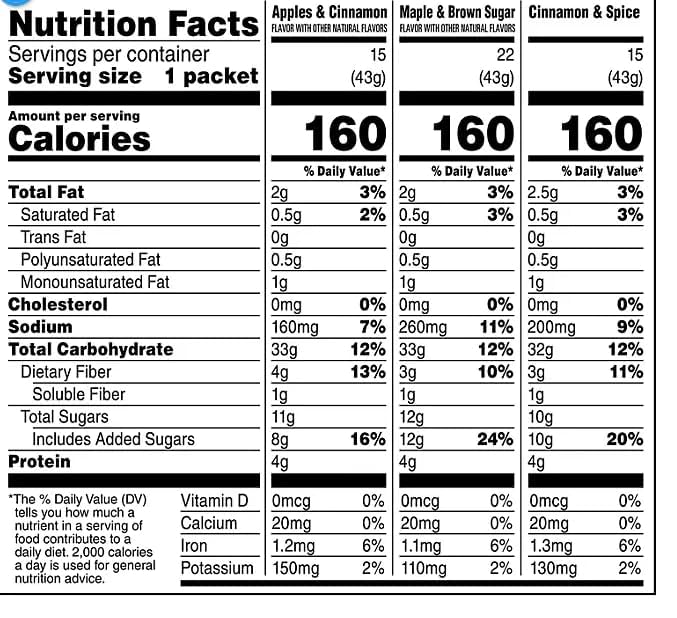 Avena Instantánea Variedad Pack 52 Unidades con Azúcar Morena miniatura 2