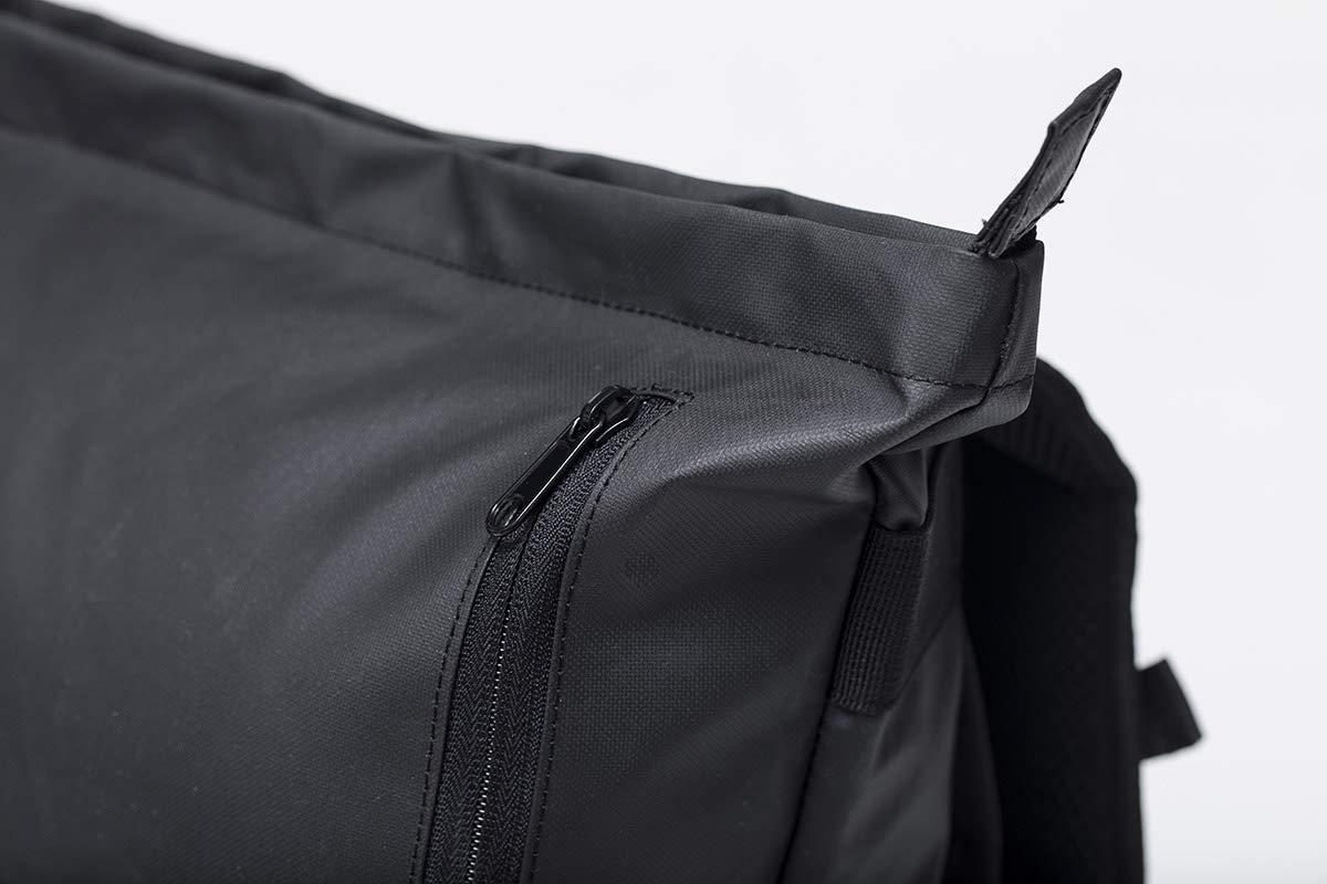 Sac à Dos Urbain City Bag Original [CBO] De Buds-Sports Pour Ordinateur Portable 15" - Volume Ajustable - Travail et Sport 15/25L - Fixation Exclusive Porte-Bagages Vélo (Noir)