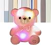 Light Up Plush - Glowing Bear, Rainbow Stuffed Animal for Kids, Soft Cuddly Doll with LED Lights, Comfort Companion with Plush Design for Girls Adults Home Living Room Bedroom Sofa