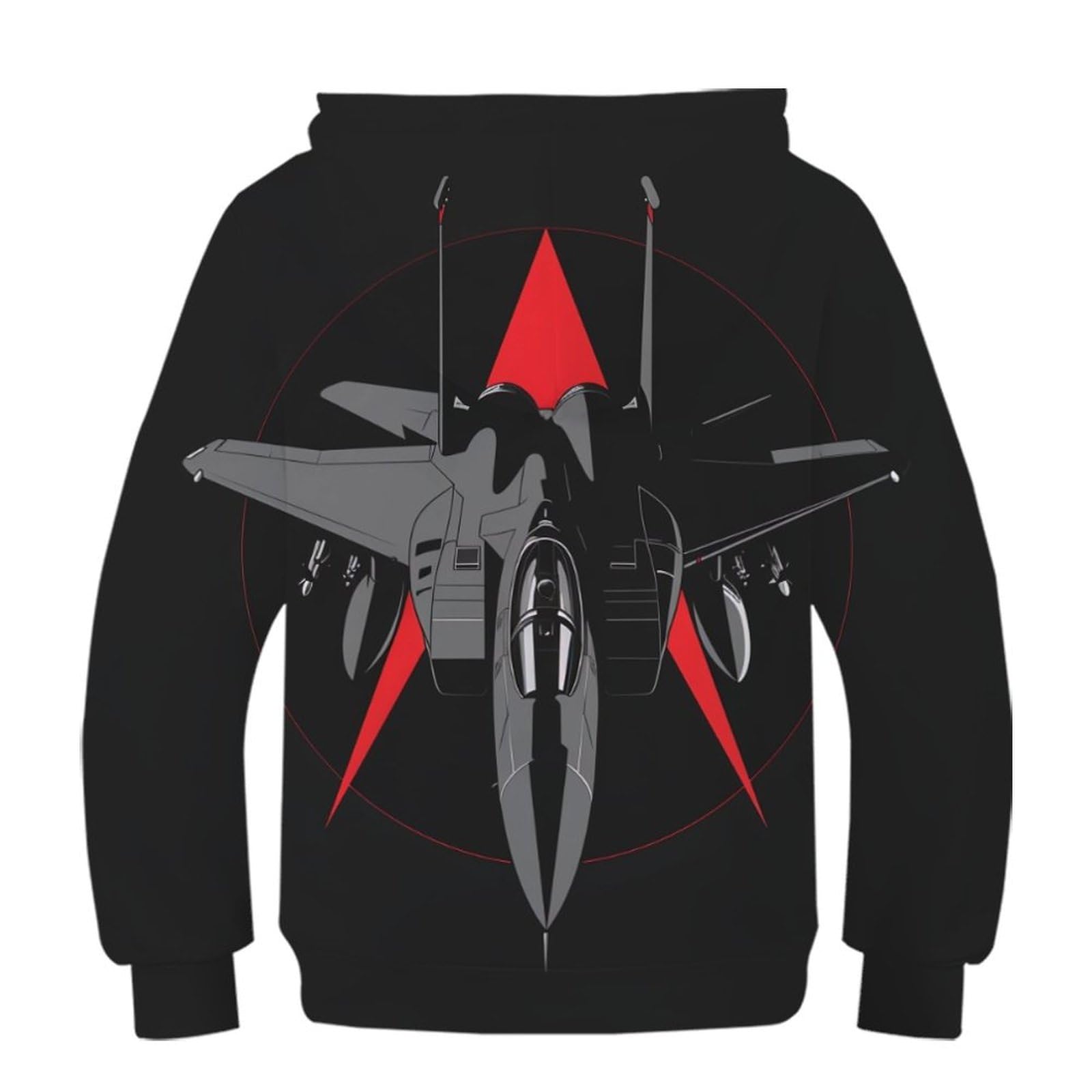 Avión de Murciélagoalla Sudaderas con Capucha para Niño Y Niña Impresión En 3D Invierno Jerséis Sudadera Ligera Sudadera con Cordón Y Bolsillos 6-15 Años