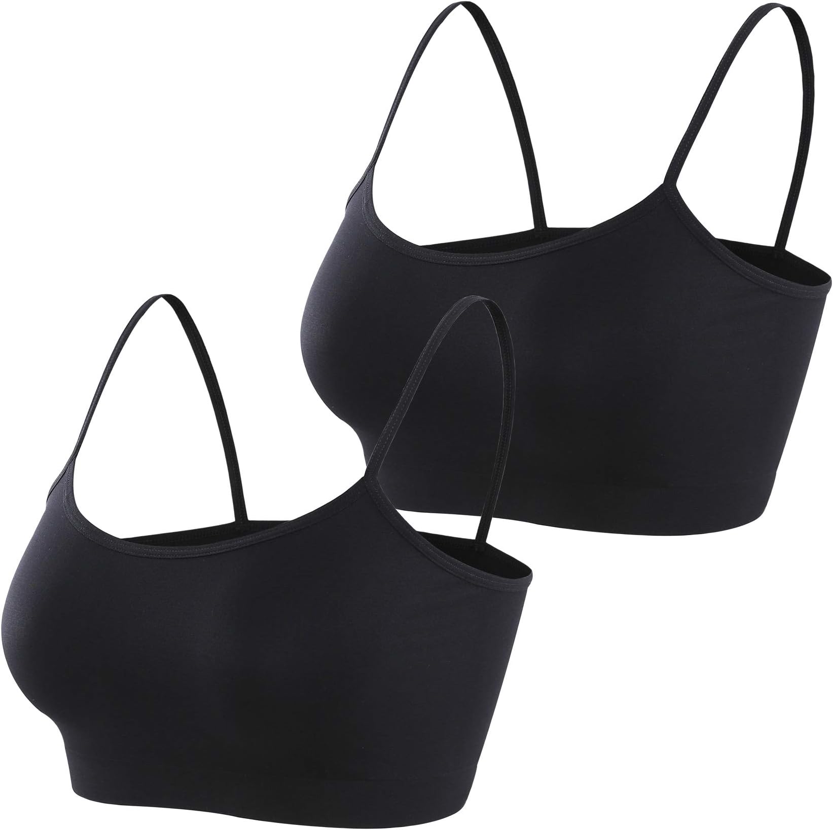 Simple Durable Mini Camisole Cropp Tank Tops for Women, Comfy Soft Stretch Seamless Basic Cami