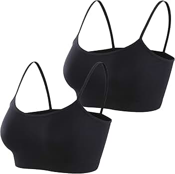 【amerge】fur cami mini onepiece(black) Simple Durable Mini Camisole Crop Tank Tops for Women, Comfy