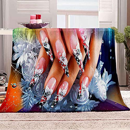 Couverture flanelle microfibre manucure pour vos soirées cocooning au salon - 2