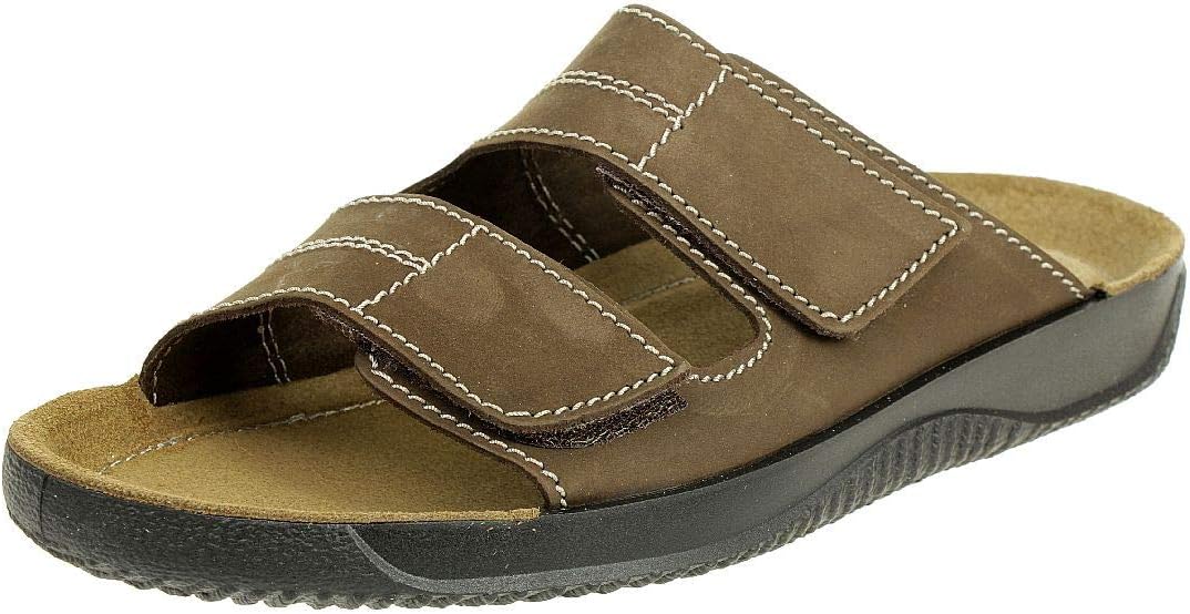 Mules / Pantoufles Rohde Soltau-H 1989 – Homme – Marron (Moka) – Cuir – Semelle Caoutchouc