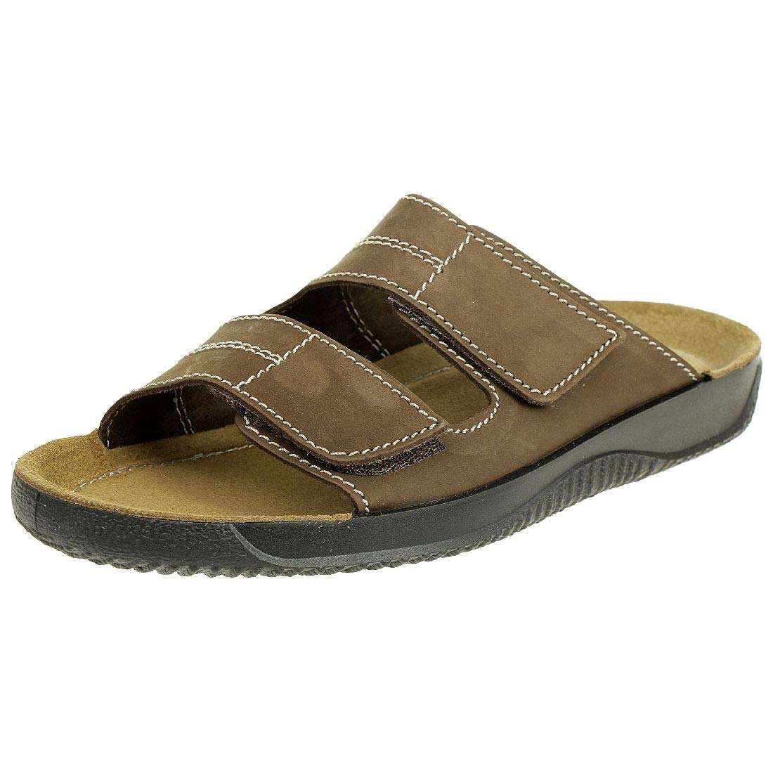 Rohde 1987 Soltau H Shoes Sandals Mules Leather Clogs, Brown, 10.5 UK