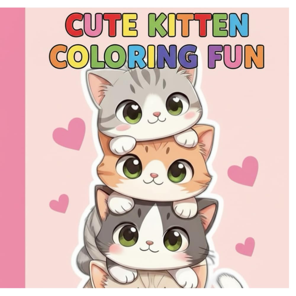 cute kitten coloring fun