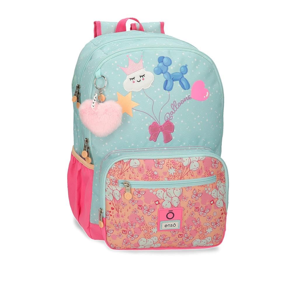 Enso Balloons Mochila Doble Compartimento Adaptable a Carro Multicolor 32x44x17 cms Poliéster 19,71L