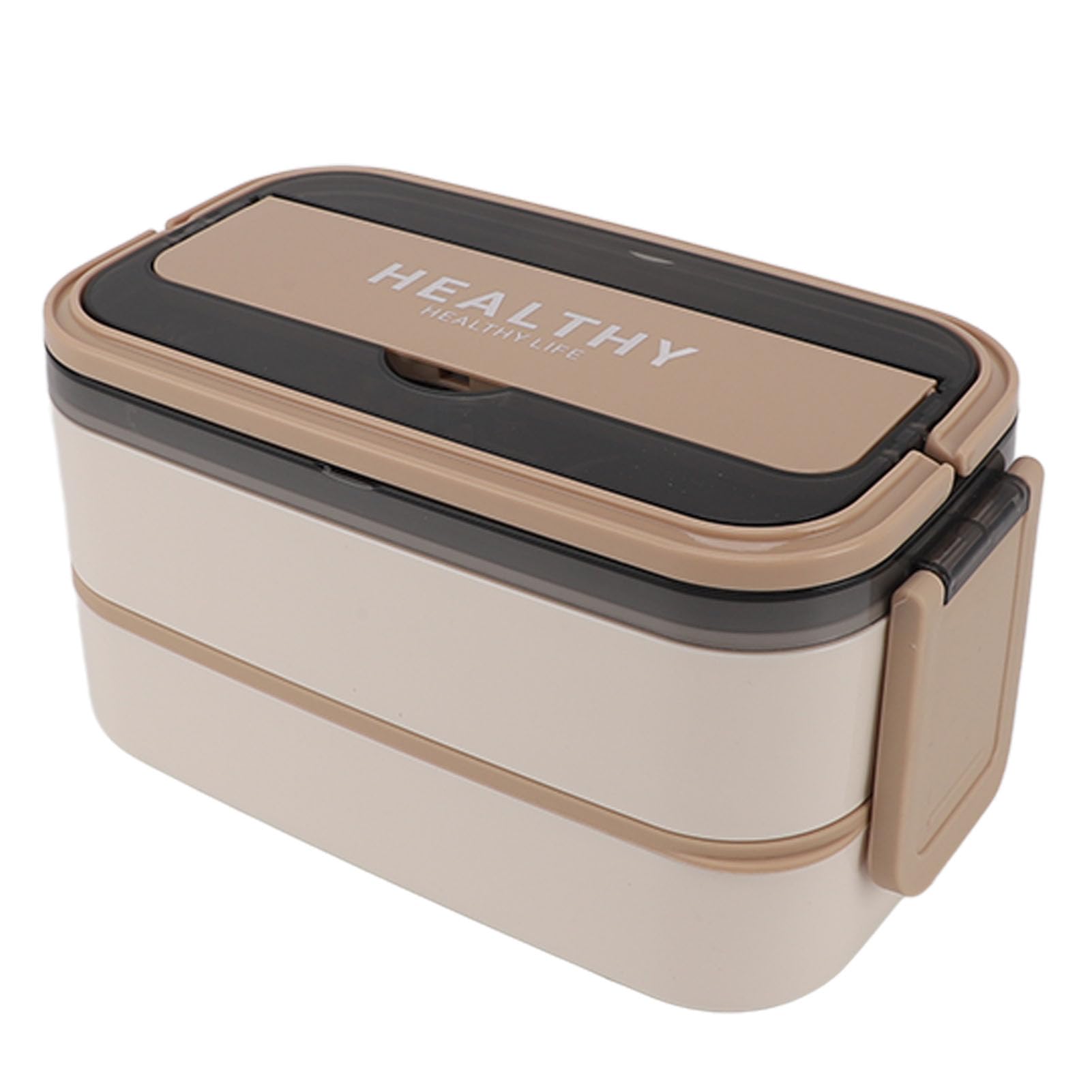 YUYTE para Alimentos Lonchera Portátil con Compartimentos de Acero Inoxidable 316 de Doble Capa con Cubiertos para el Trabajo, la Escuela, la Oficina, 1400 Ml de Gran Capacidad (albaricoque de leche)