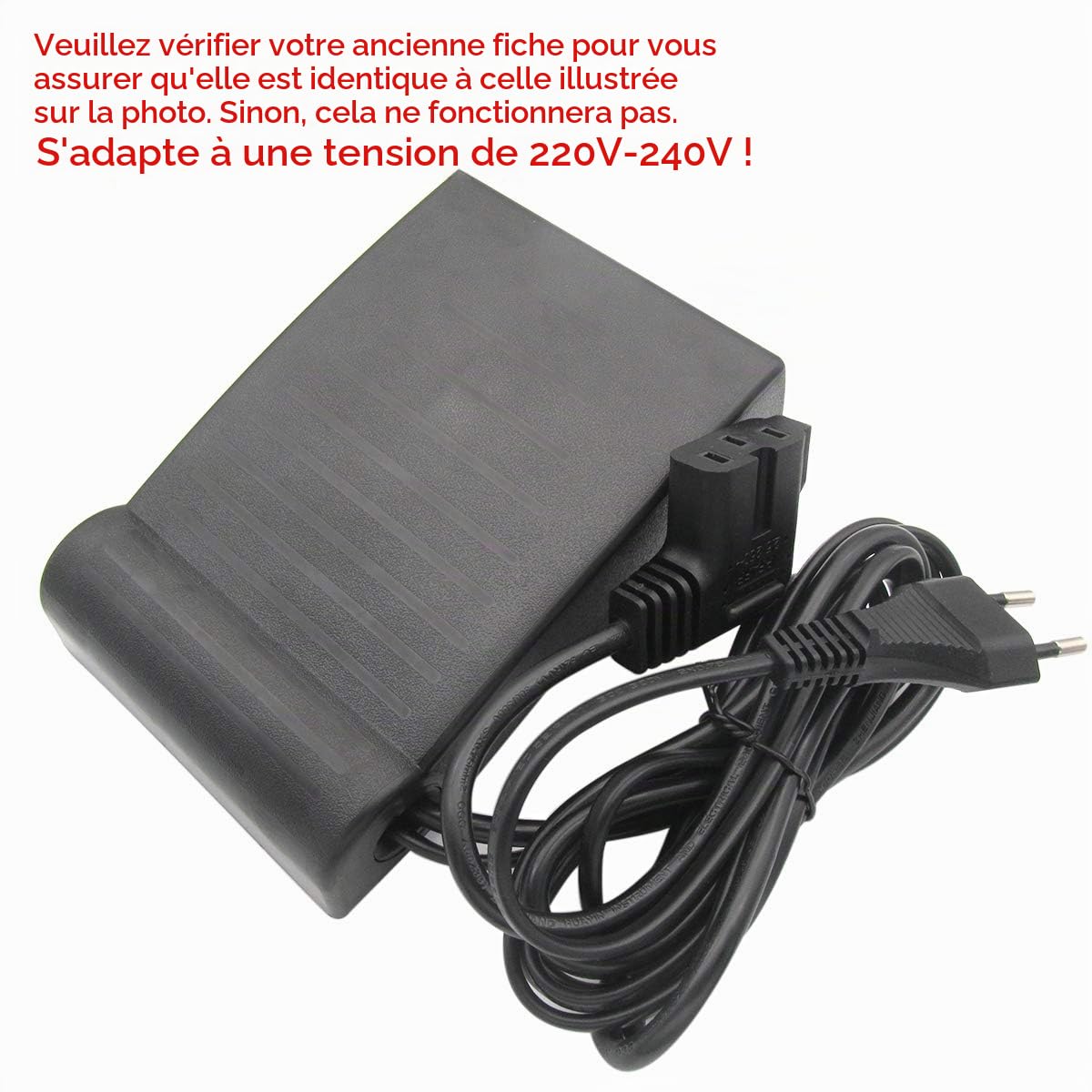 CKPSMS Marque-1pièce 220V Contrôle des pieds #90-223010-R Compatible avec/Remplacement pour Pfaff marque 1047,1051,907 917 927 Hobbymatic,Select 2.0 3.0 4.0 4.2
