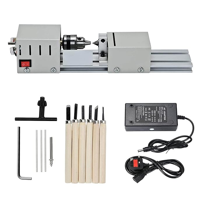 Buy Shoze Small Lathe Metal Mini Lathe Mini Lathe Bead Grinding Machine