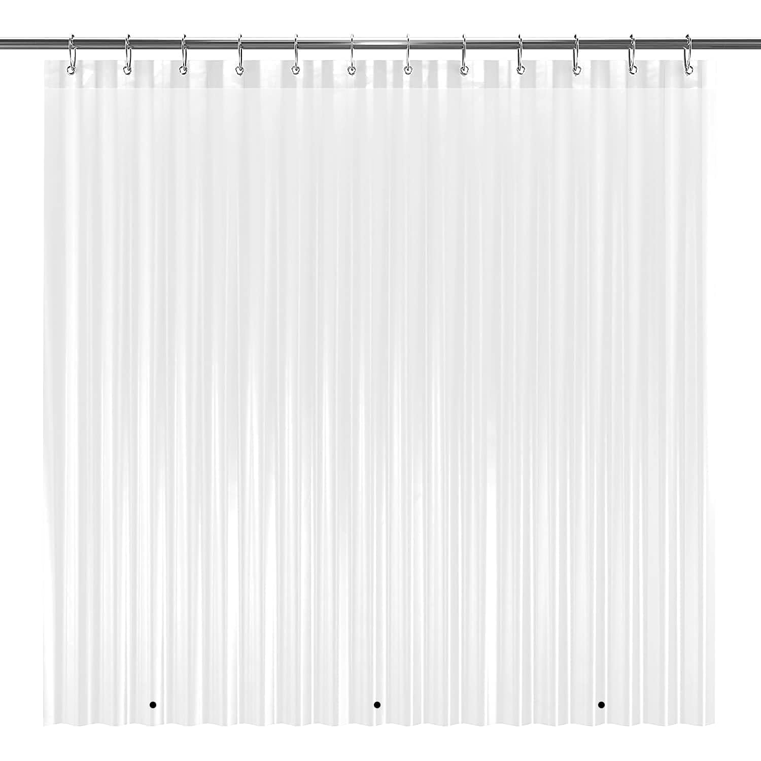 Joyzzz Clear Shower Curtain Liner, Plastic Shower Curtains for Bathroom, Waterproof Shower Curtain Liner with Grommets Holes, Premium PEVA Non-Toxic Bathroom Accessories 180x180cm