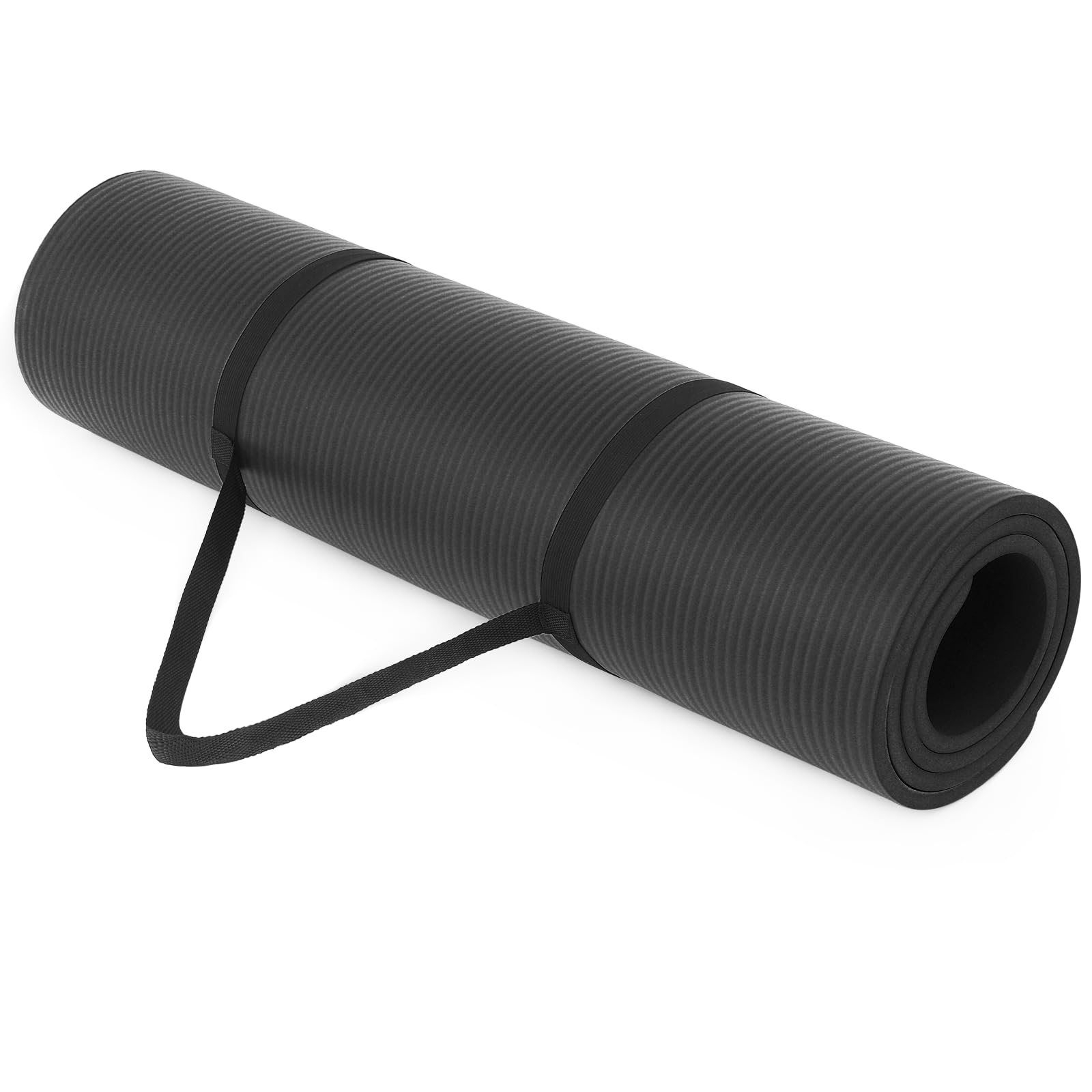 1 2-Inch Extra Thick Yoga Mat Pilates Mat with Carrying Strap Anti-Tear Non Slip Exercise Mat for Home