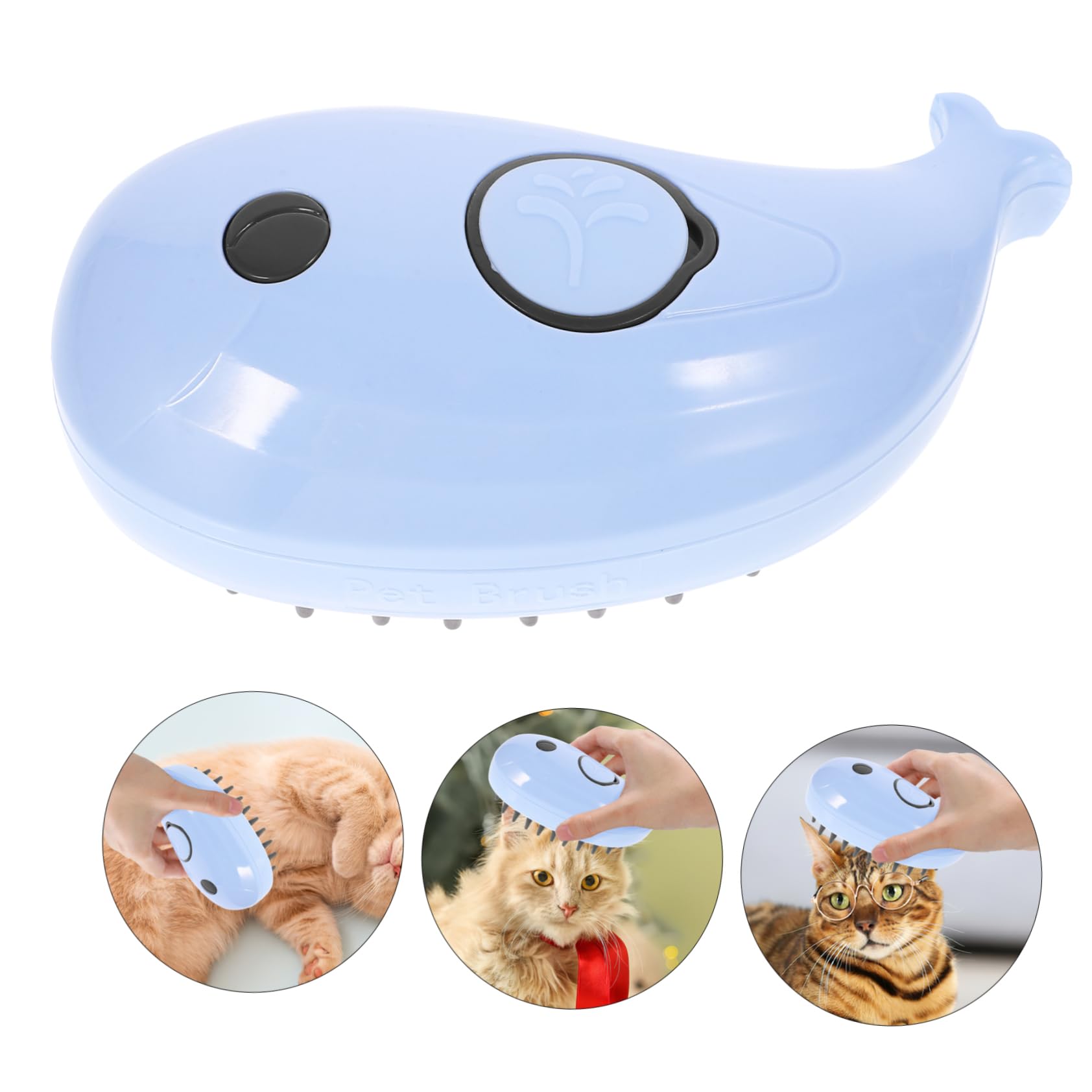 Yardwe 4pièces Brosse à Vapeur Auto-nettoyante Pour Chat Outil De Toilettage Multifonctionnel Avec De Massage Pour Éliminer Poils Emmêlés Et -poils Convient Aux Et Petits Animaux