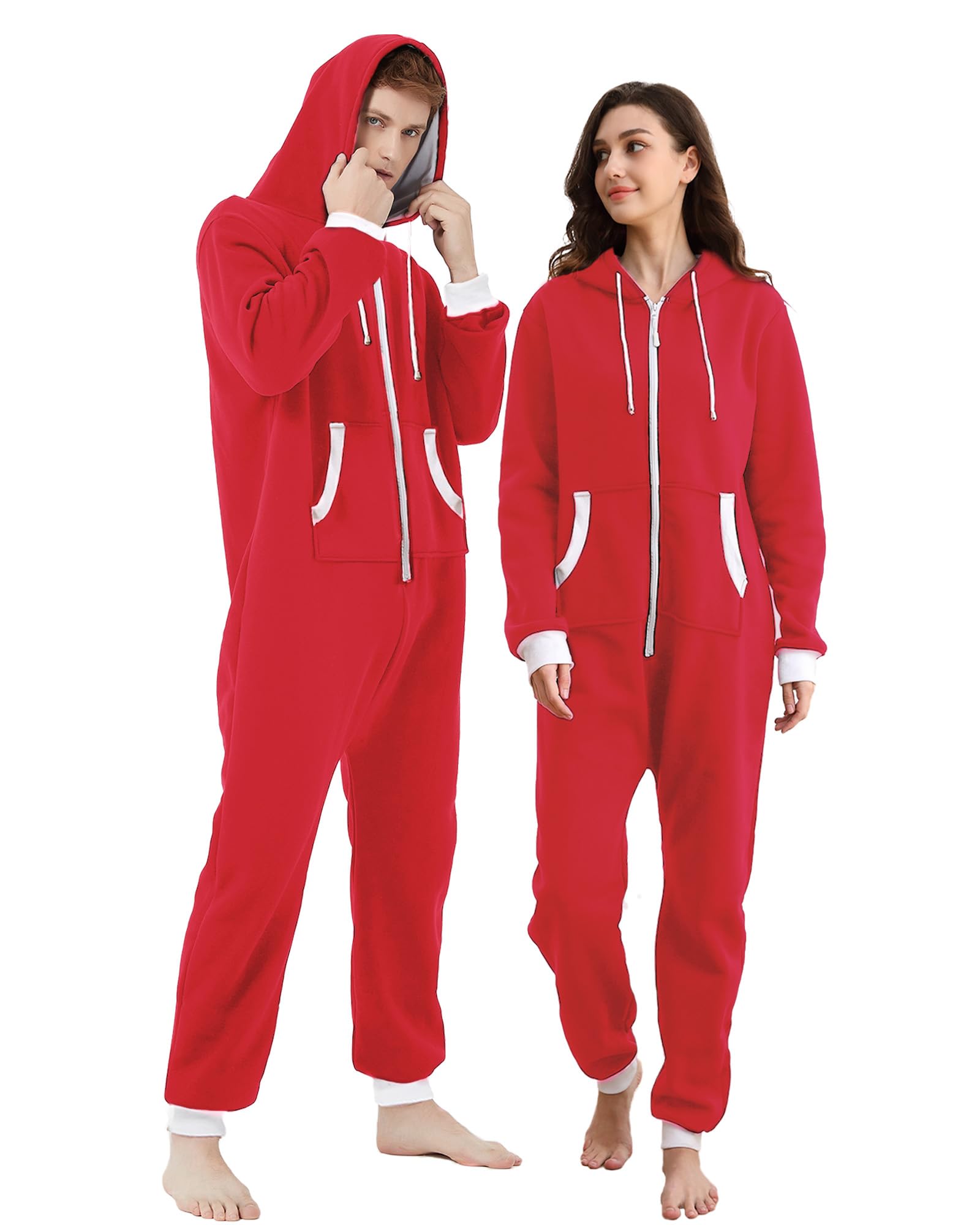 Dodheah Uil Onesie voor volwassenen, Halloween-pyjamas, dierencosplay- kostuum, overall, carnaval, eenstuks voor vrouwen en mannen, wit, M