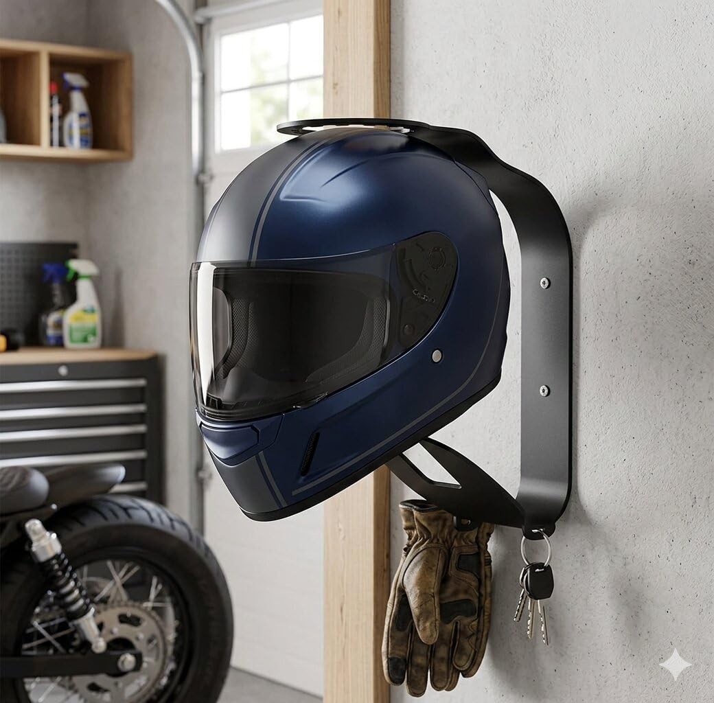 AeroParts Bike Motorcycle Helmet Wall Mount, Wall Mount Black for Pulsar 220  F : Amazon.in: Car & Motorbike