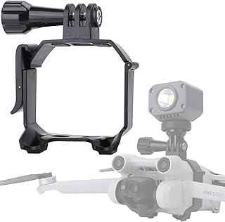 Honbobo Mini 3 Pro Expansion Mount Bracket Adapter Accessories for DJI Mini 3 Pro/for GoPro 10 9 8/DJI Action 2