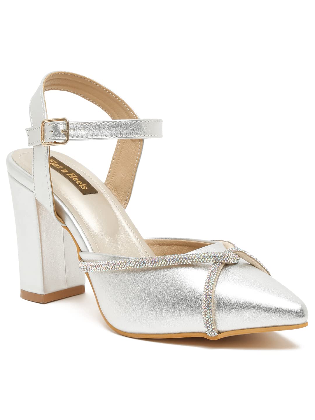 Flat n Heels Womens Silver Sandals FnH 5032-SIL (B0BG36JMTF) Amazon Price History, Amazon Price Tracker