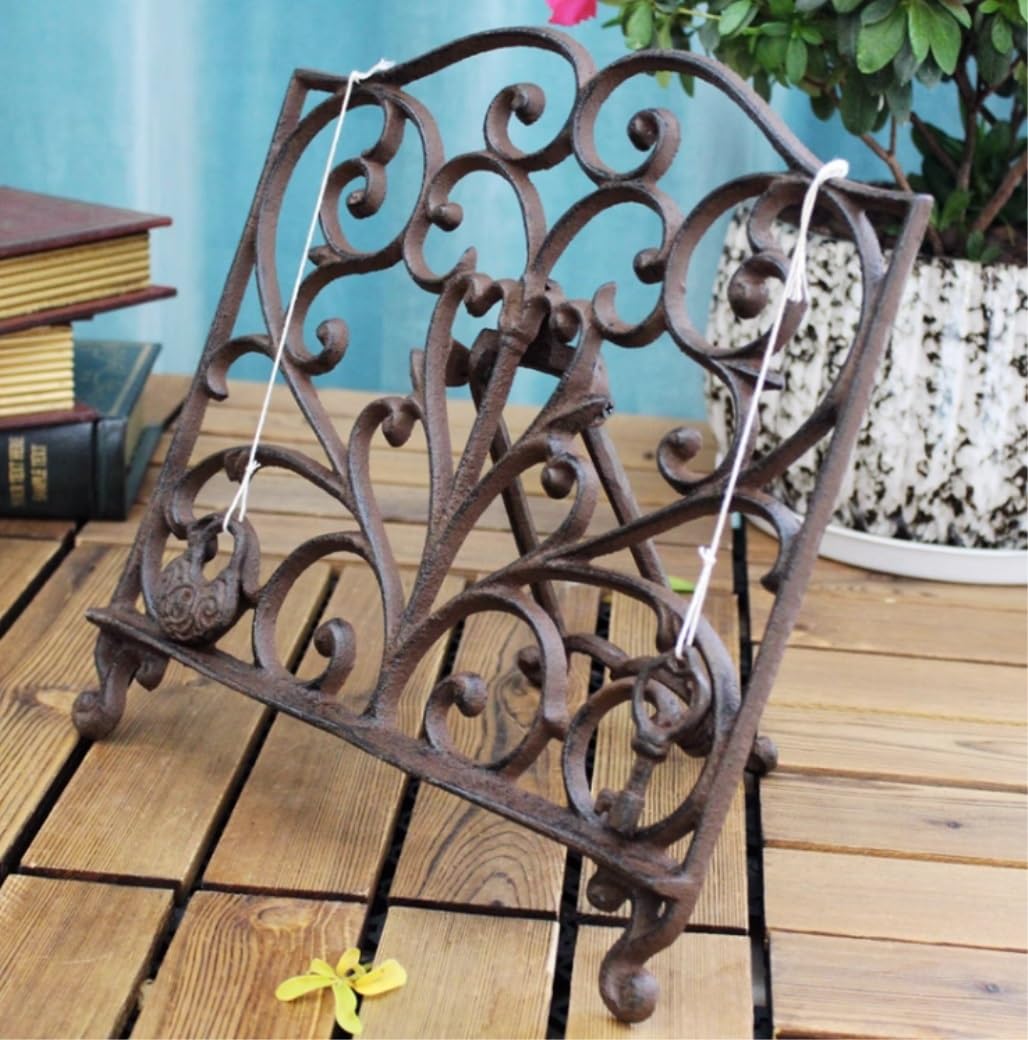 Uchwyt Przepisy Stojak Na Książkę Kucharską W Stylu Vintage Żeliwny Dekoracyjny Metalowy Książki Kucharskie Stojaki Do Kuchni Pomocnik Kuchenny