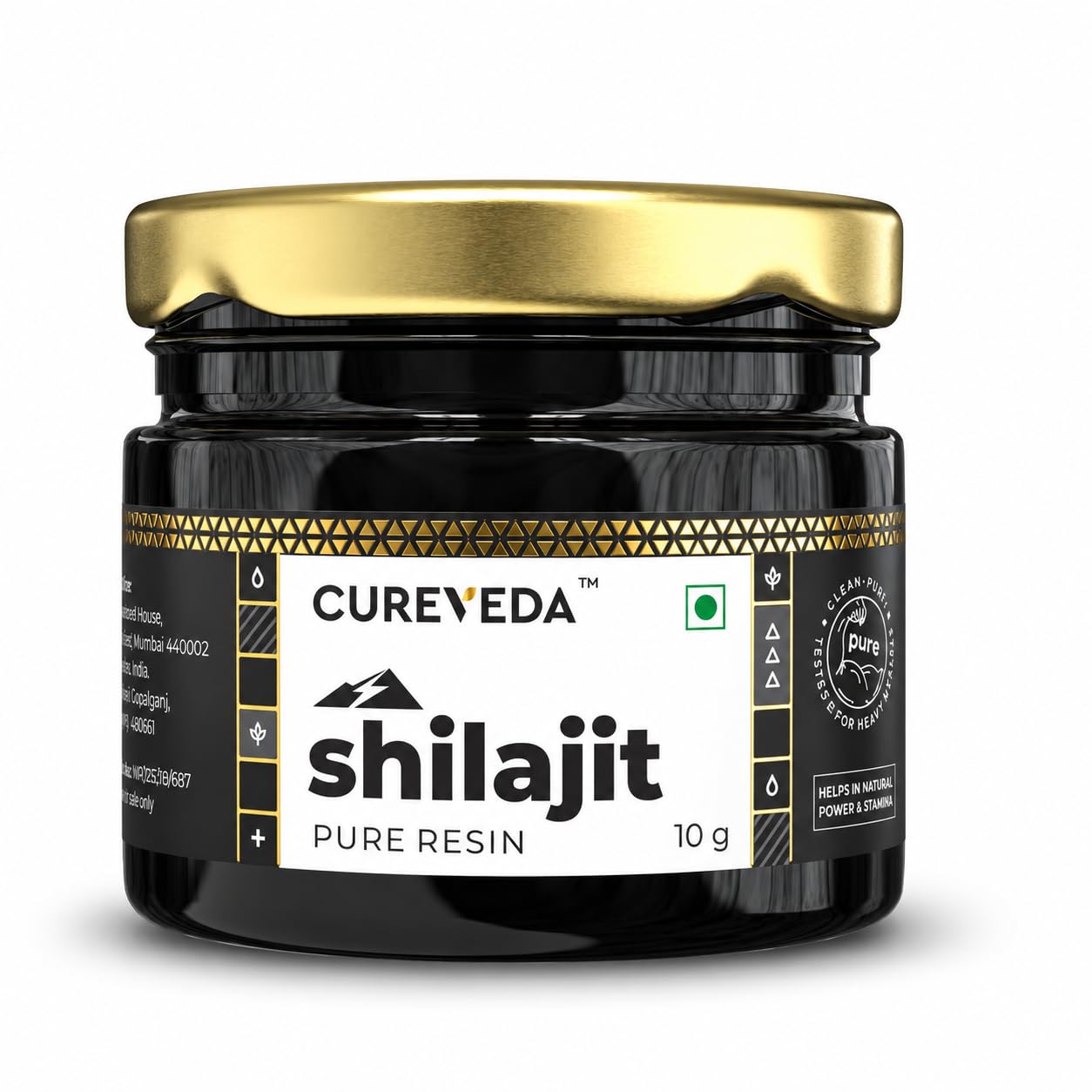 Cureveda Himalayan Shilajit For Men Resin 10 gm